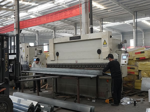 Cold-formed steel is being manufactured